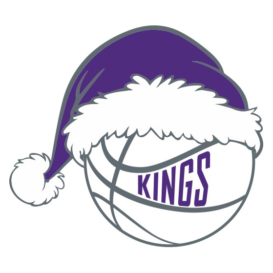 Sacramento Kings Basketball Christmas hat logo iron on paper